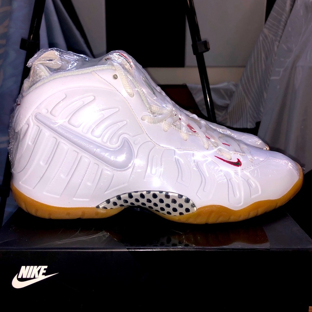 Nike Foamposites Pro- White Gucci